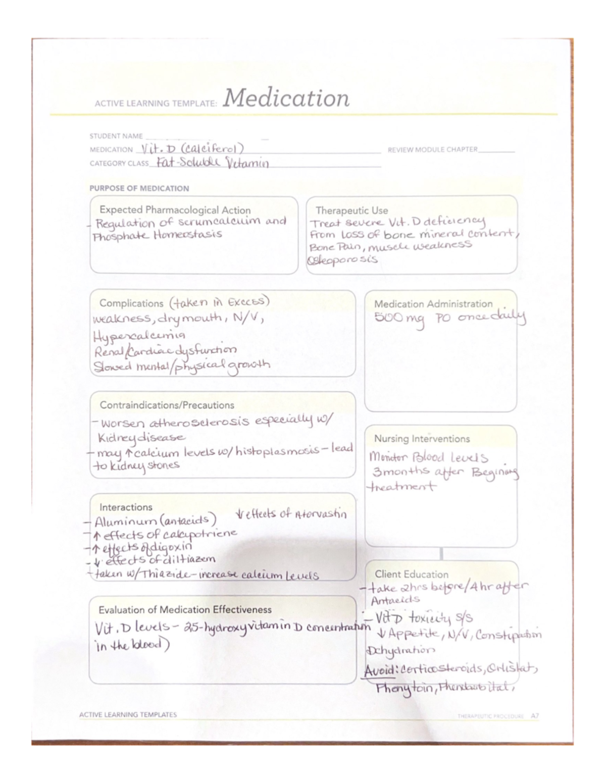 Vitamin D Pediatric SIM Lab Assignment NUR 415 Studocu
