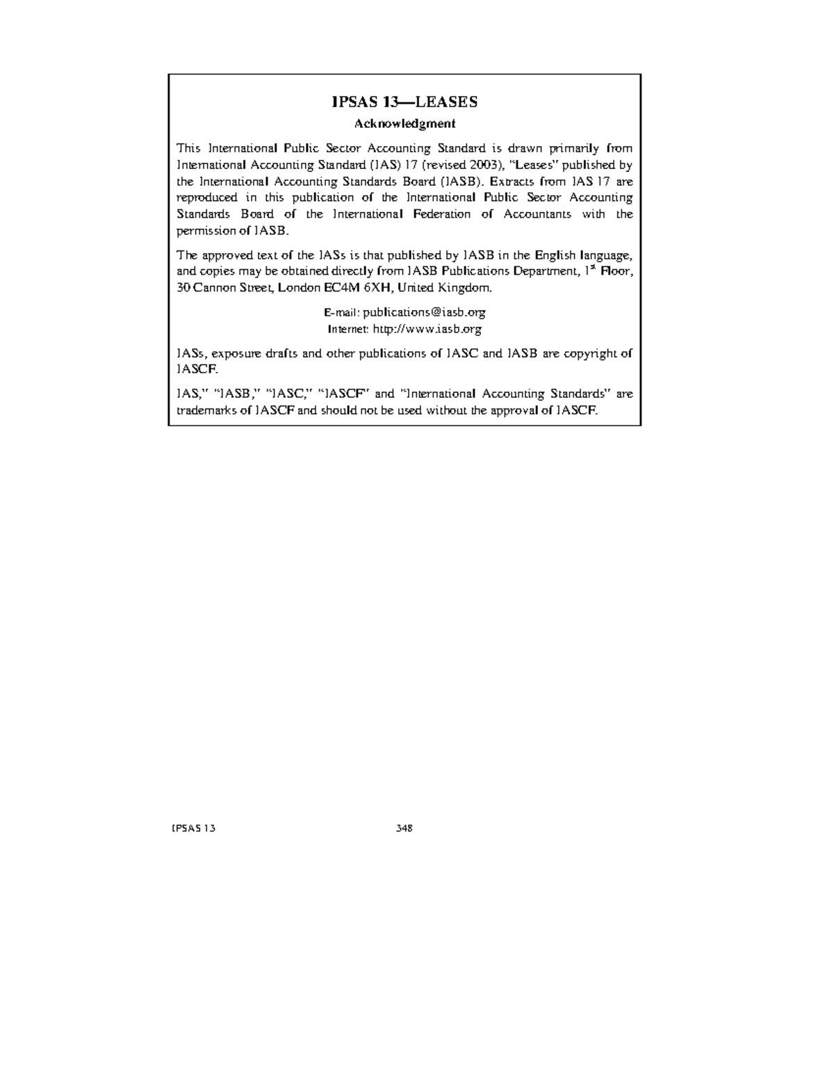 Ipsas 13 leases 3 - Gffhhfsdgjjjjj - IPSAS 13—LEASES Acknowledgment ...