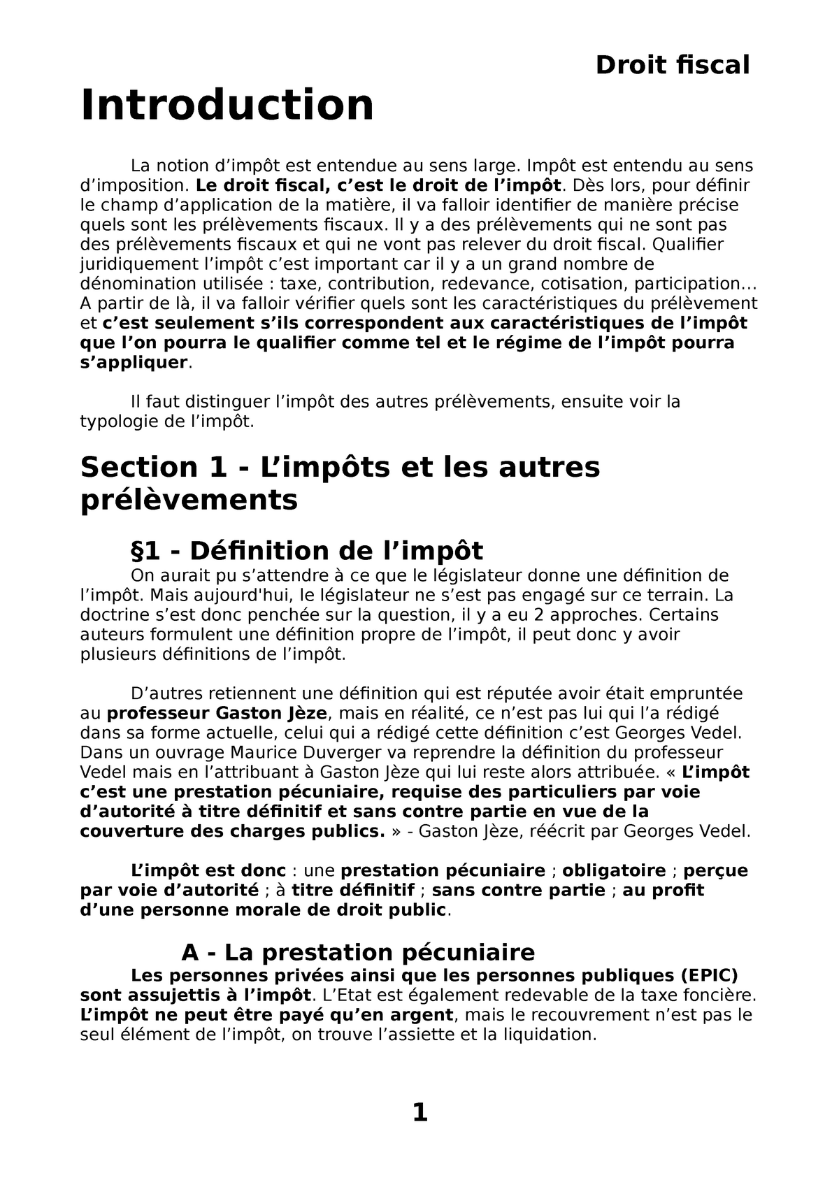 dissertation droit fiscal l3