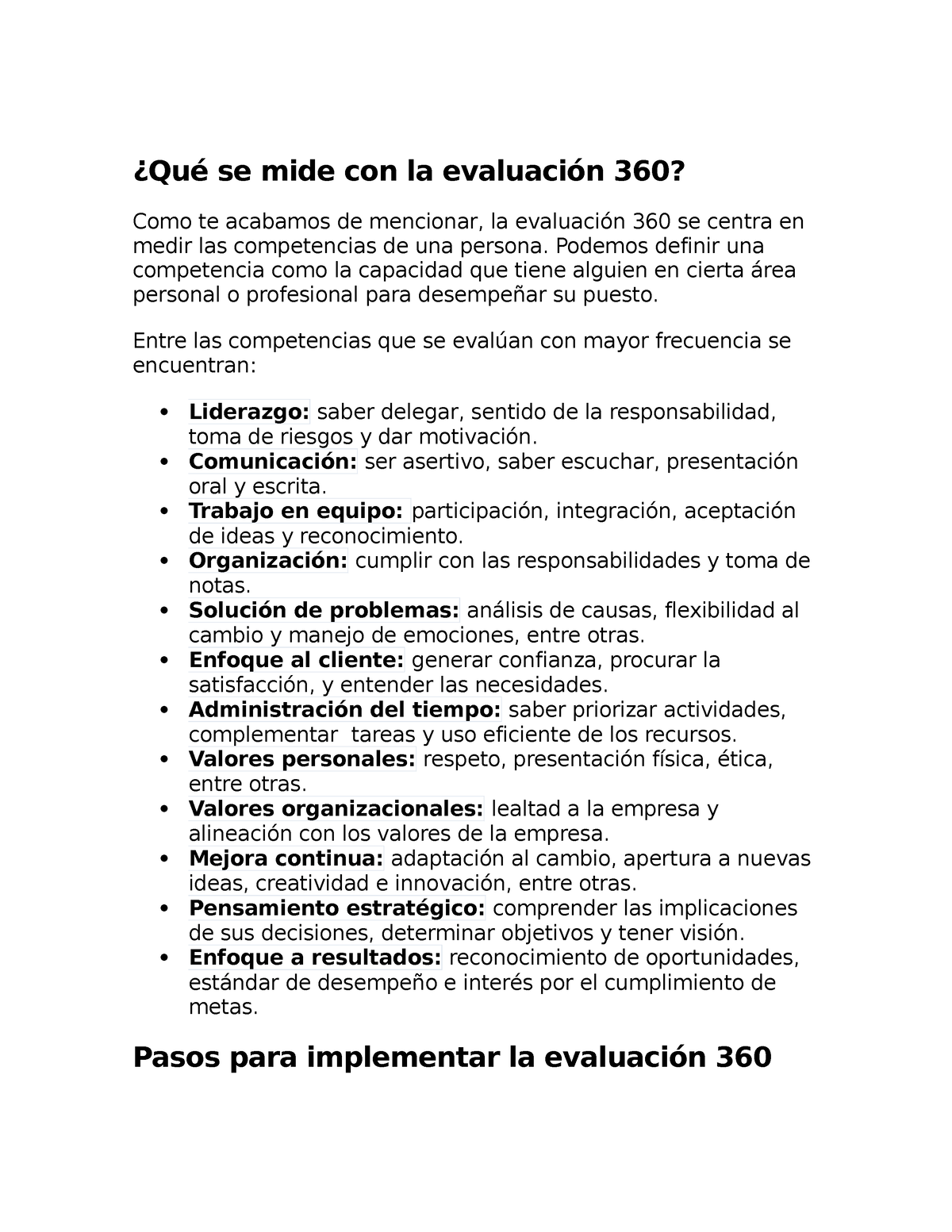 360 - Evaluación 360 Que Es Y Para Que Sirve - Sistema De Medición Y ...