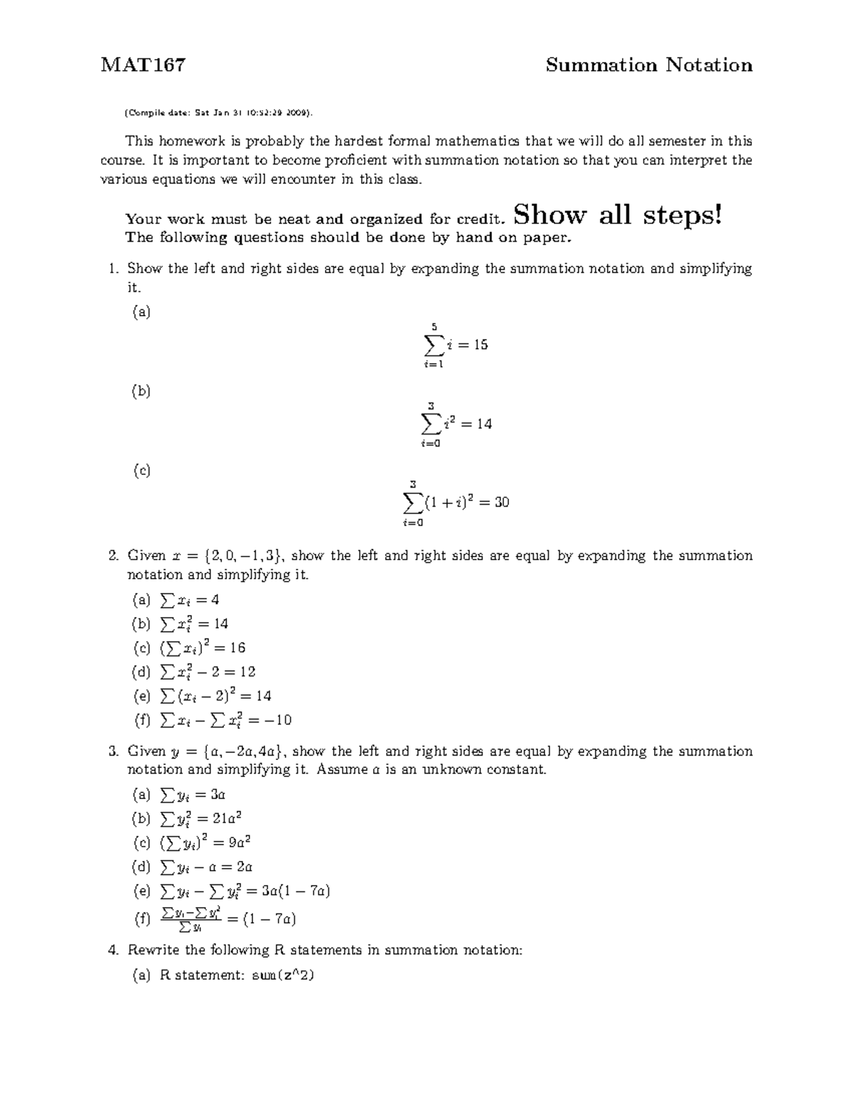 statistics-mat167-homework-summation-notation-questions-and