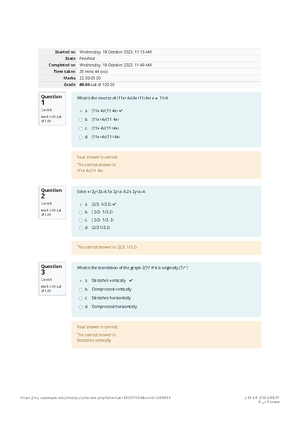 Graded Quiz Unit 3 Attempt review Home - Started on Tuesday, 20 ...