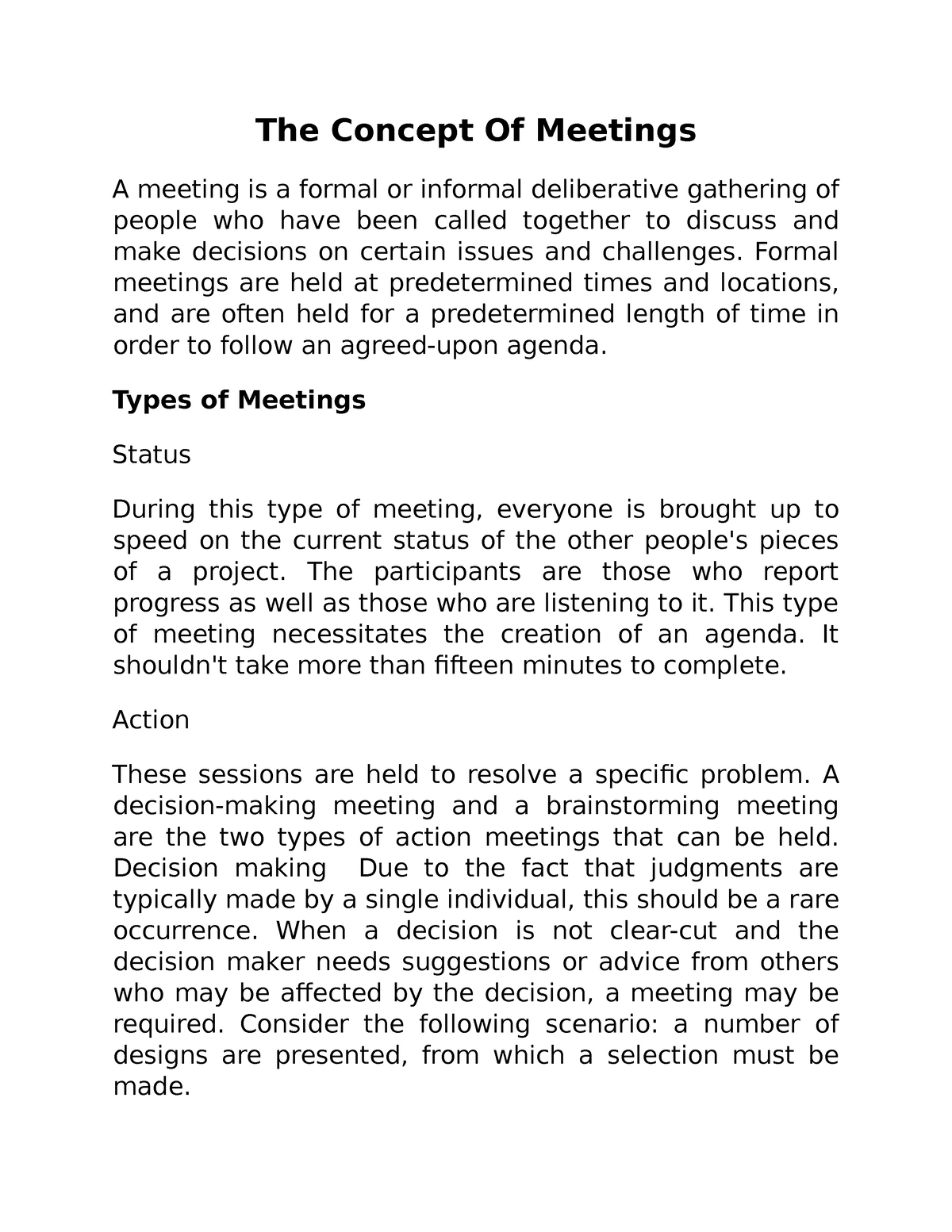 the-concept-of-meetings-formal-meetings-are-held-at-predetermined