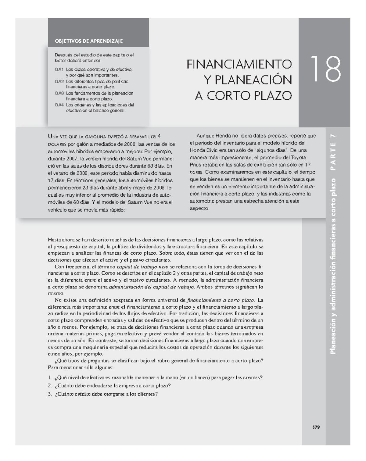 RWO cap 18 - 18 Planeación y administración financieras a corto plazo P ...