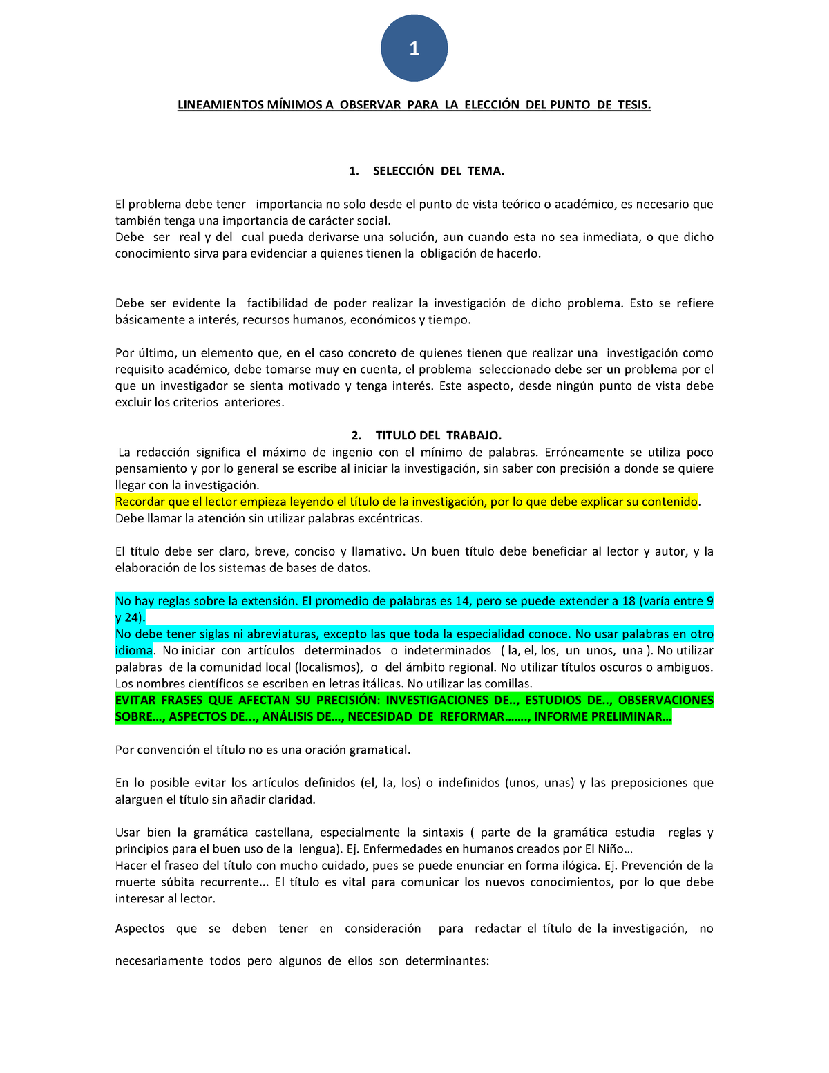 Guia Calificacion De Temas Lineamientos M Nimos A Observar Para La