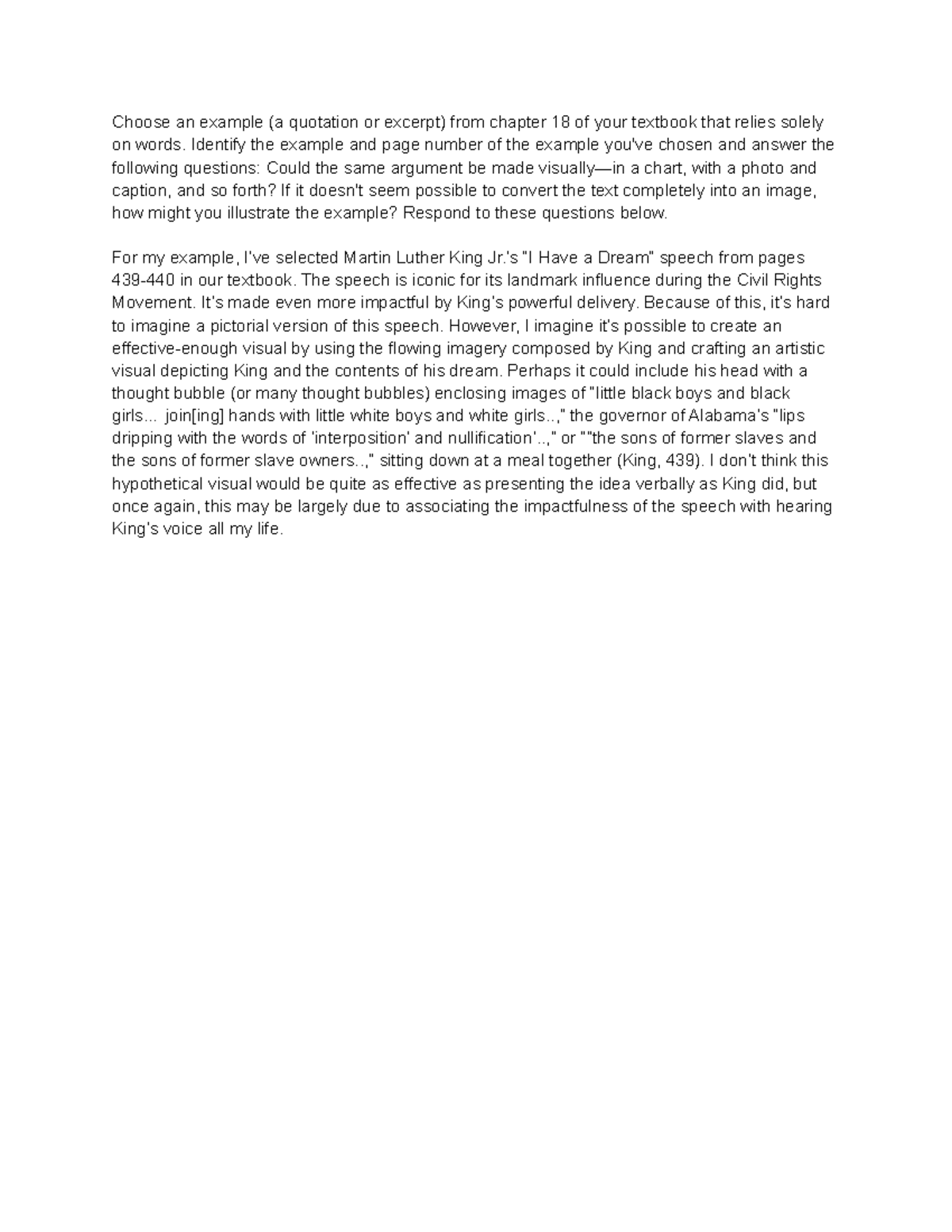 Ch 18 Quiz - Quiz notes for ch. 18 of UVU's ENGL 1010 course - Choose ...