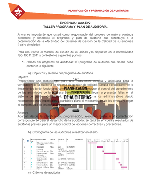 Formato Evidencia AA2 Ev2 Taller Programa y Plan de Auditoria ...