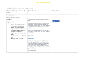 OSCEs product table week 7 - Complete this table to create a resource ...