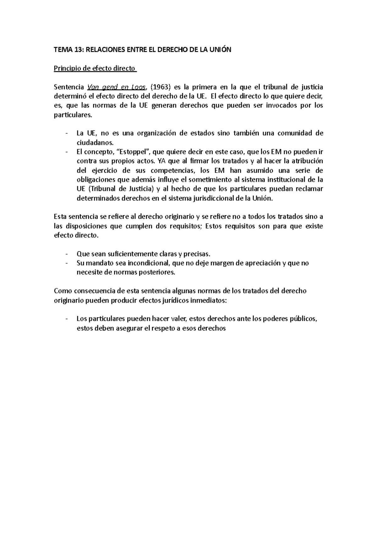 TEMA 13 UE - Apuntes derecho de la UE hechos por mi y completados con ...