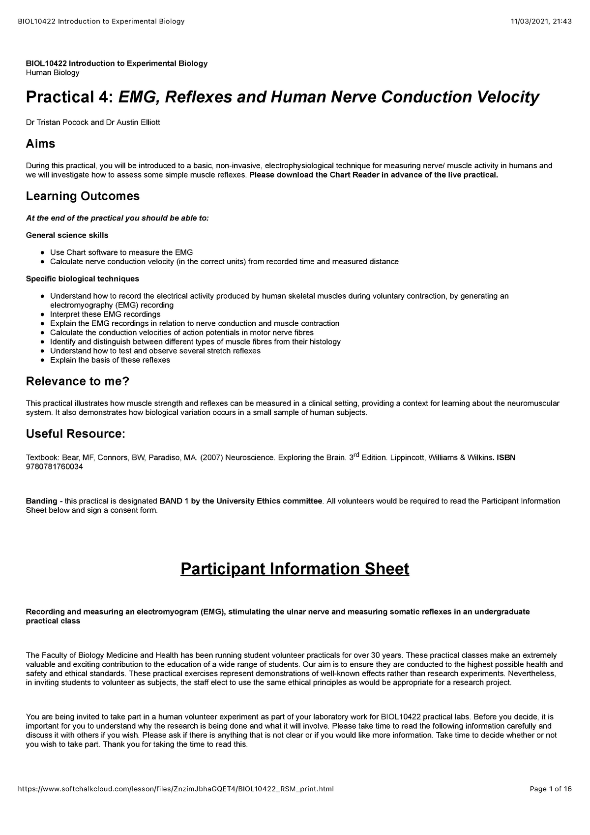 BIOL10422 Introduction to Experimental Biology Please download the