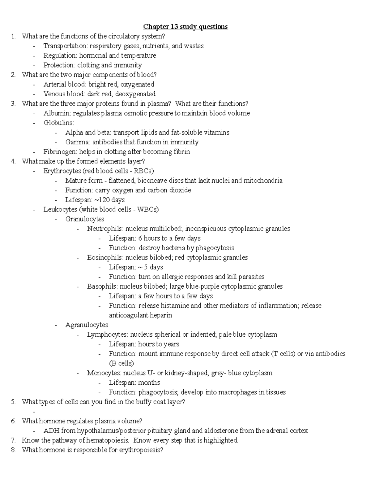 Biosc 048 Chapter 13 Study Guide - Chapter 13 Study Questions What Are ...