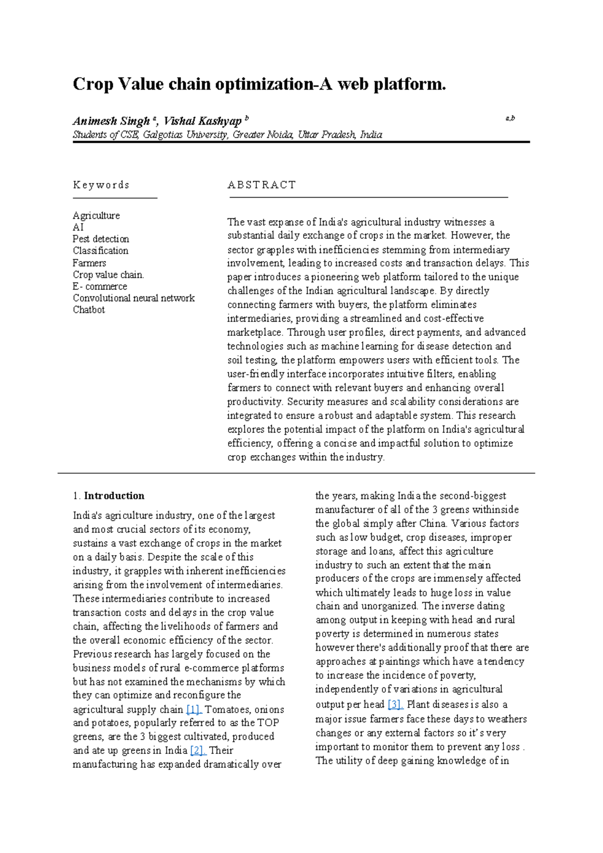 New-crop-research paper - Crop Value chain optimization-A web platform ...