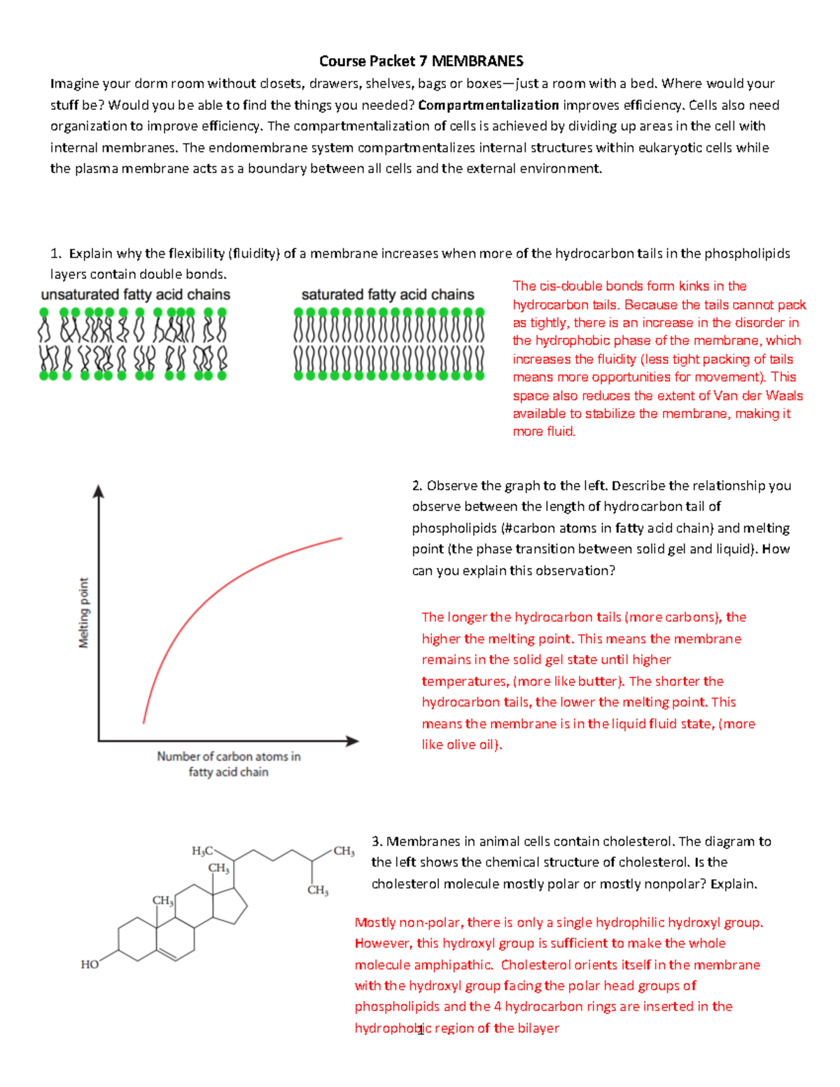 Wk 7 Membranes Answers - Course Packet 7 - Dr Gorksi - Course Packet 7 ...