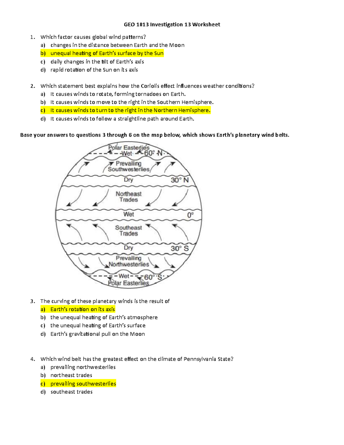 GEO 1013 Module 13 INV - mod 13 mandatory - GEO 1013 - UTSA - Studocu