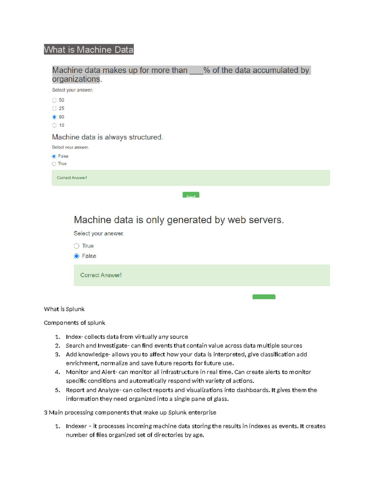 Splunk Fundamental - What is Machine Data What is Splunk Components of ...