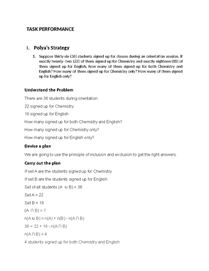04 Task Performance 1(15) - GE 04 Task Performance 1 *Property of STI ...