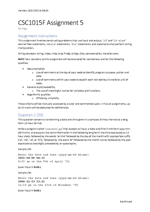 Assignment on python programming language