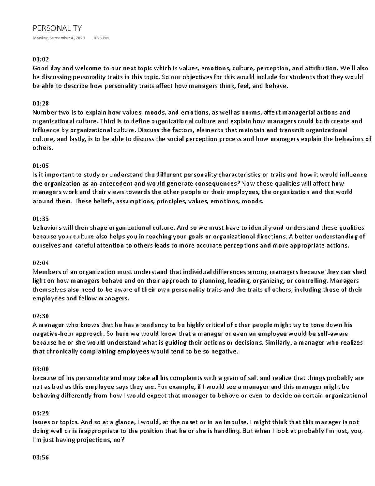 Personality-MGT-transcript - 00: Good day and welcome to our next topic ...