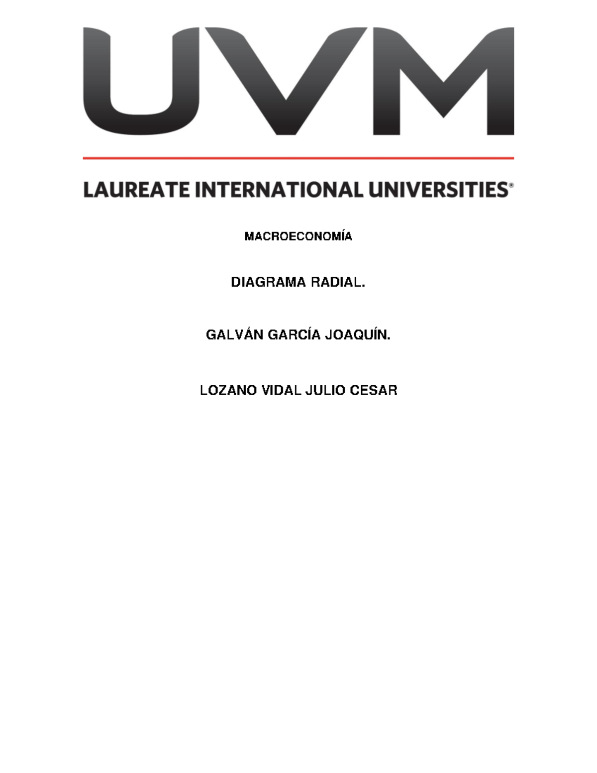 A Diagrama Radial Macroeconom A Diagrama Radial Galv N Garc A Joaqu N Lozano Vidal Julio