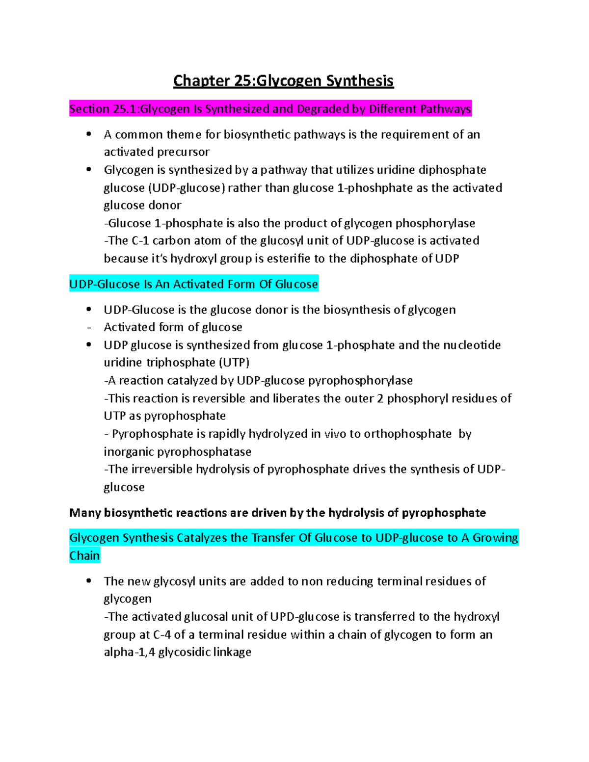 Chapter 25 - Rewritten Notes Using Book And Lectures - Chapter 25 ...