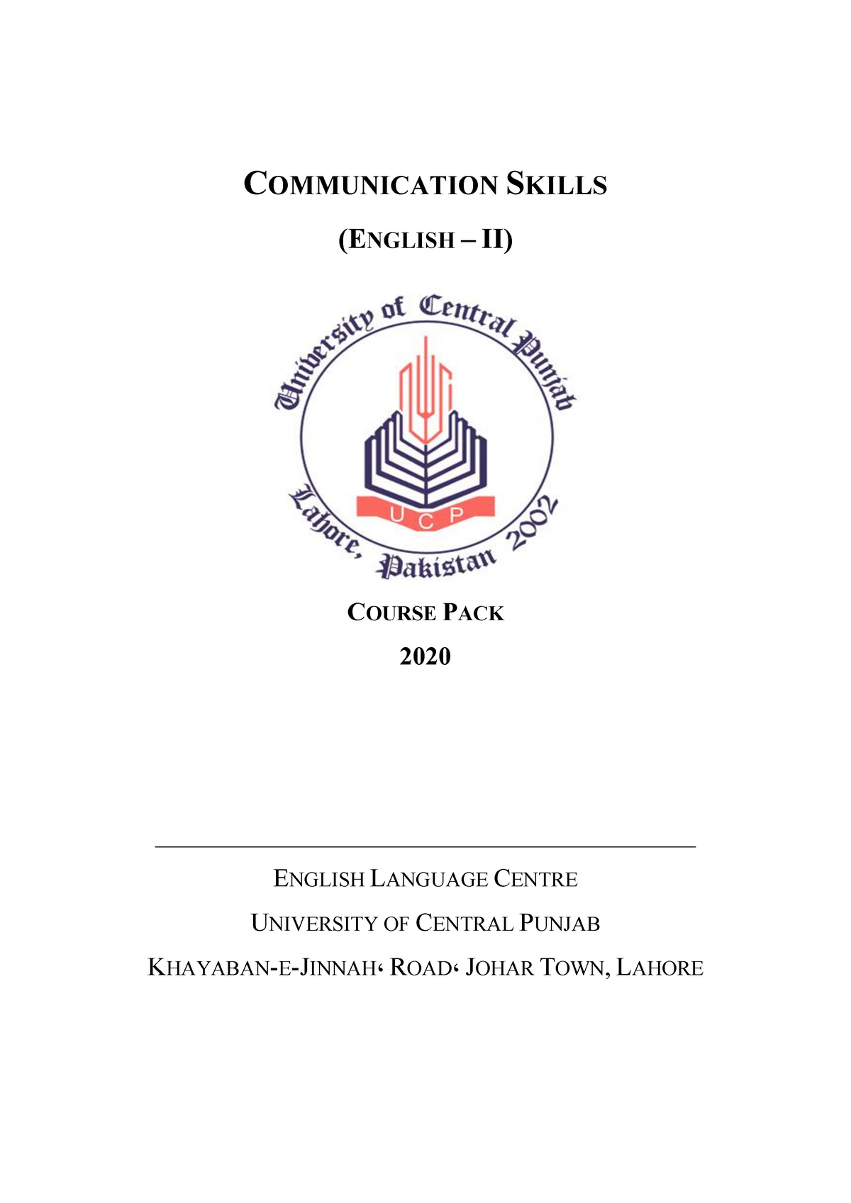 Communication Skills E2I - COMMUNICATION SKILLS (ENGLISH – II) COURSE ...