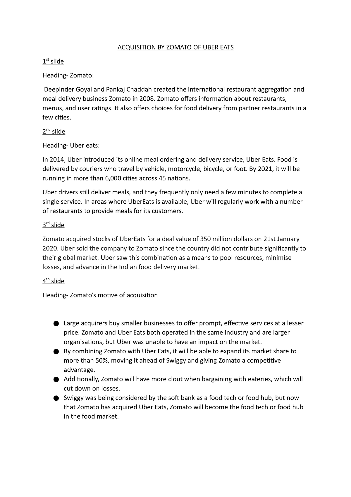 zomato uber eats acquisition case study pdf