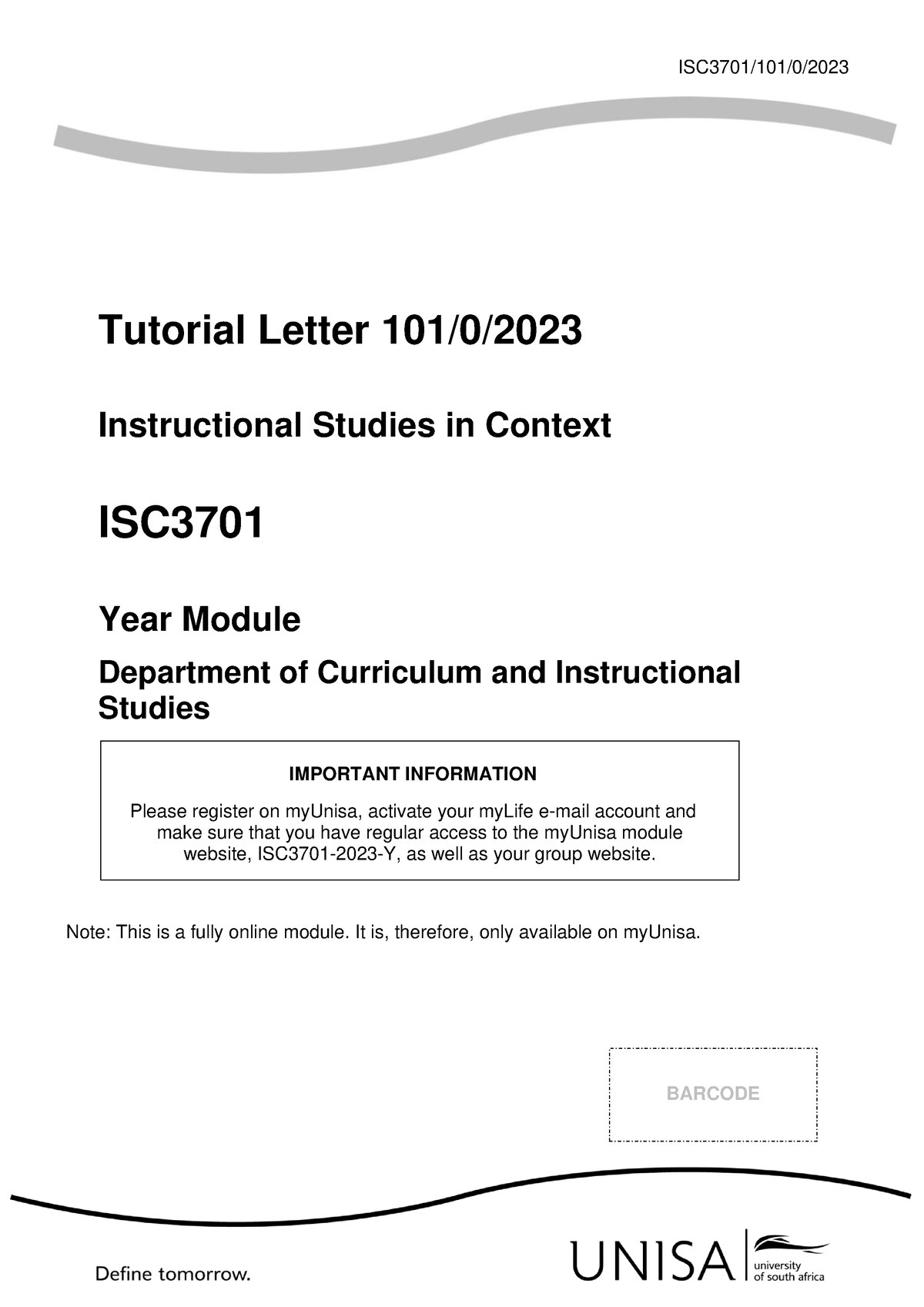 isc3701 assignment 3 2023