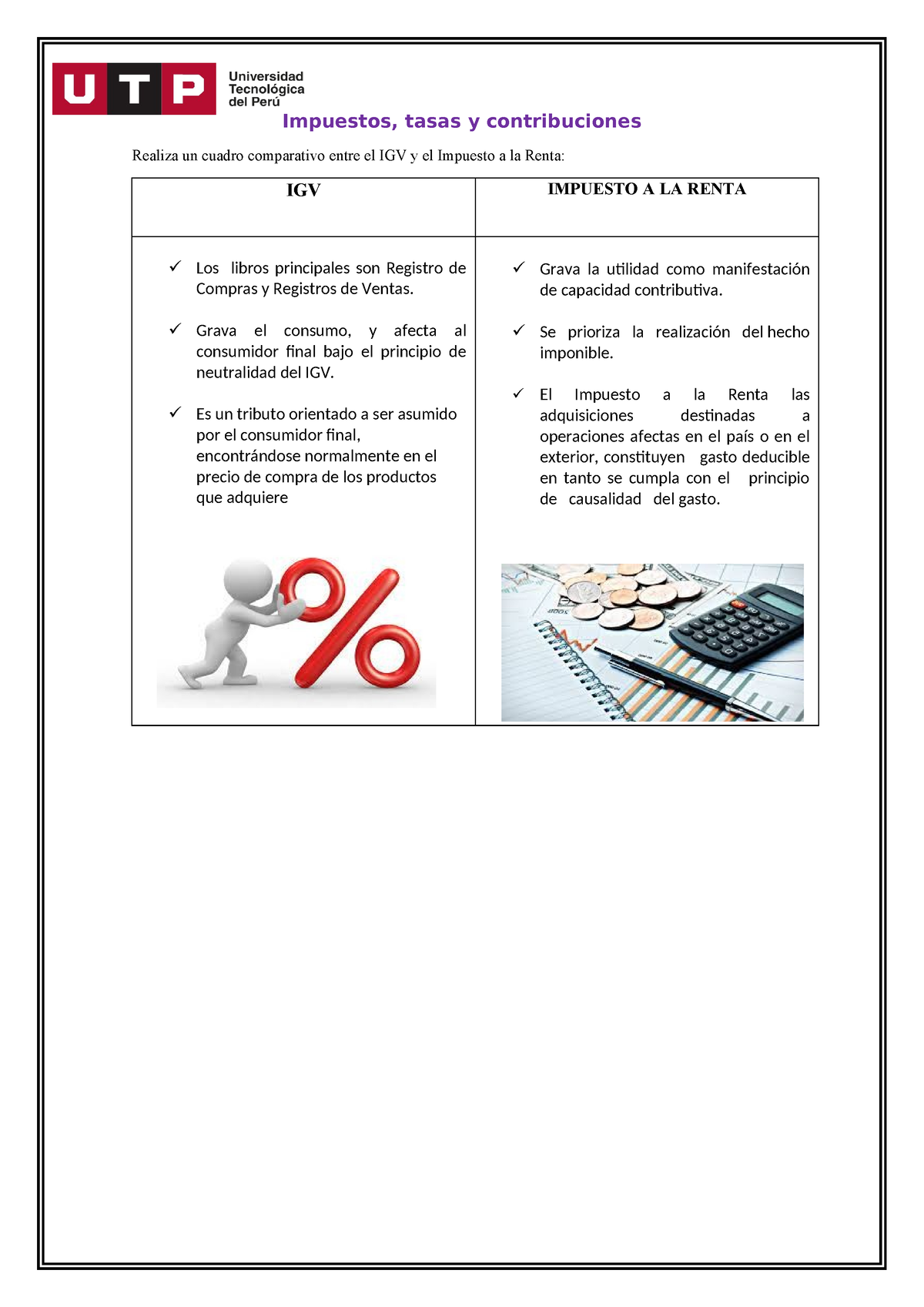 Impuestos Apuntes Impuestos Tasas Y Contribuciones Realiza Un Cuadro Comparativo Entre El