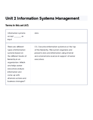 Chapter 11- Information Systems Management Flashcards Quizlet - Chapter ...