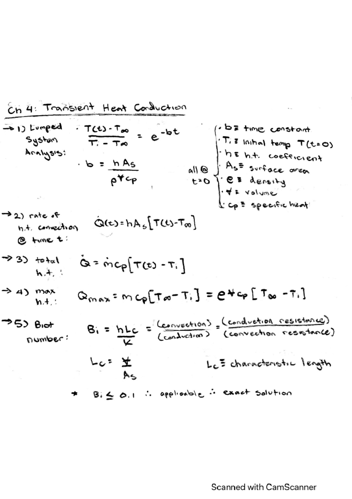 Transient Conduction Equations - MAE 431 - Studocu