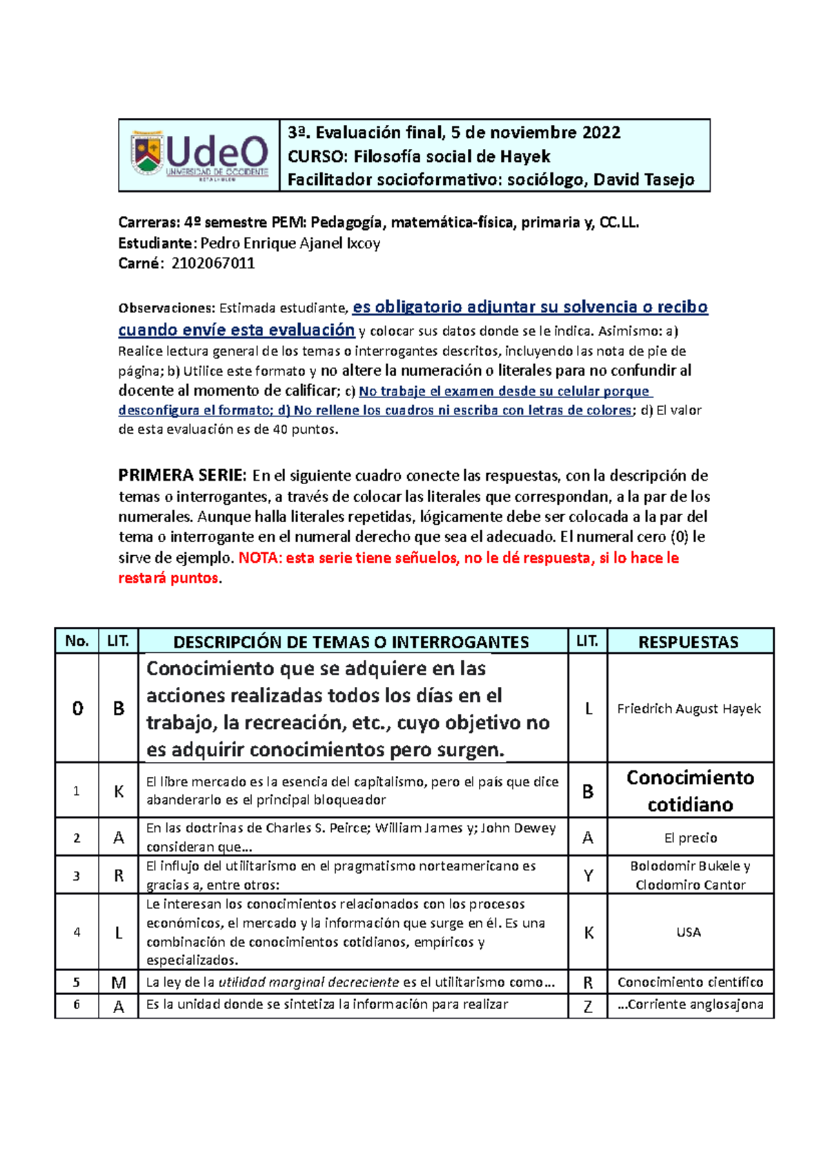 3a Eval Final Filo Hayek 5nov 3ª Evaluación Final 5 De Noviembre