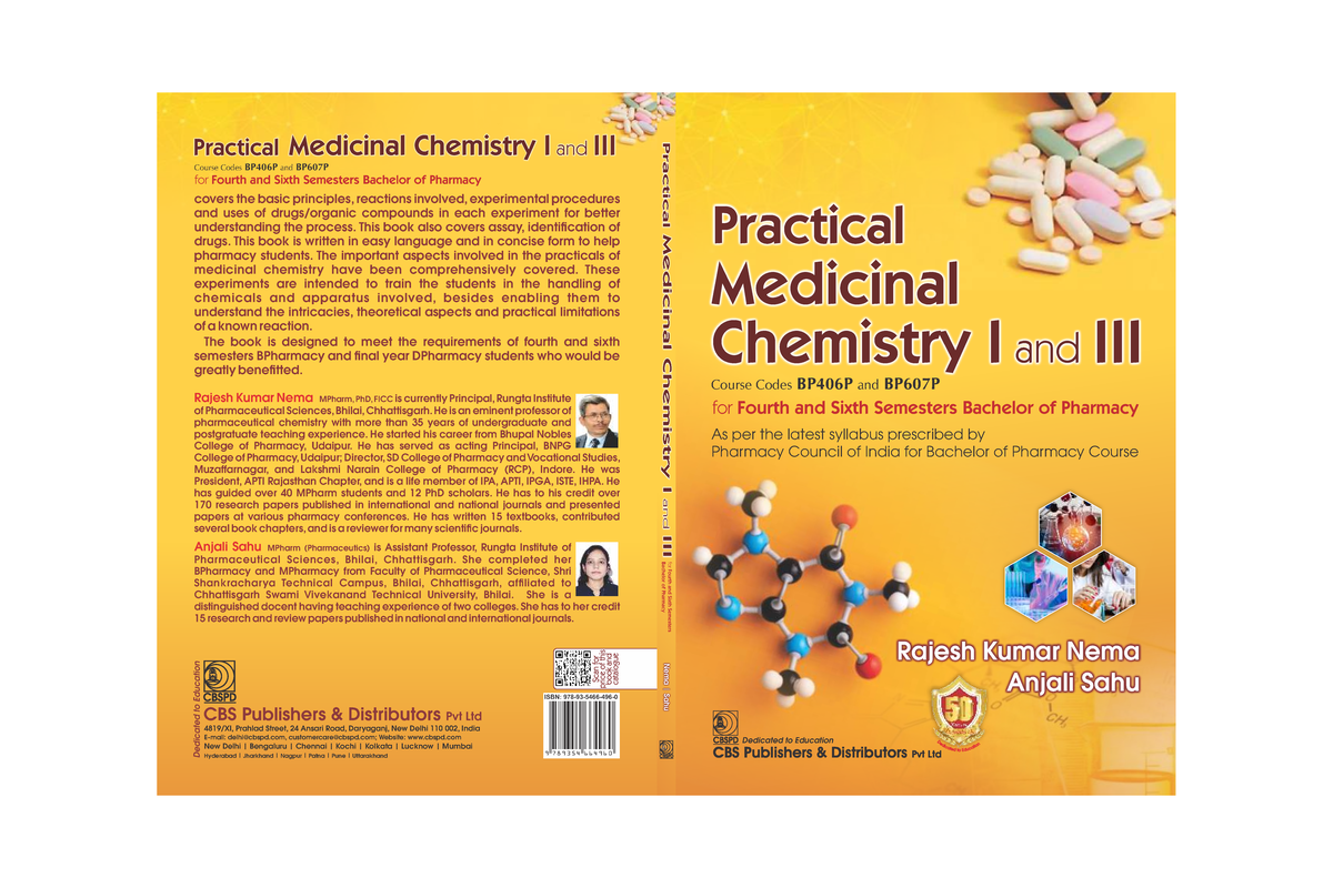 9789354664960 Bsbsksmsn Practical Medicinal Chemistry I and III