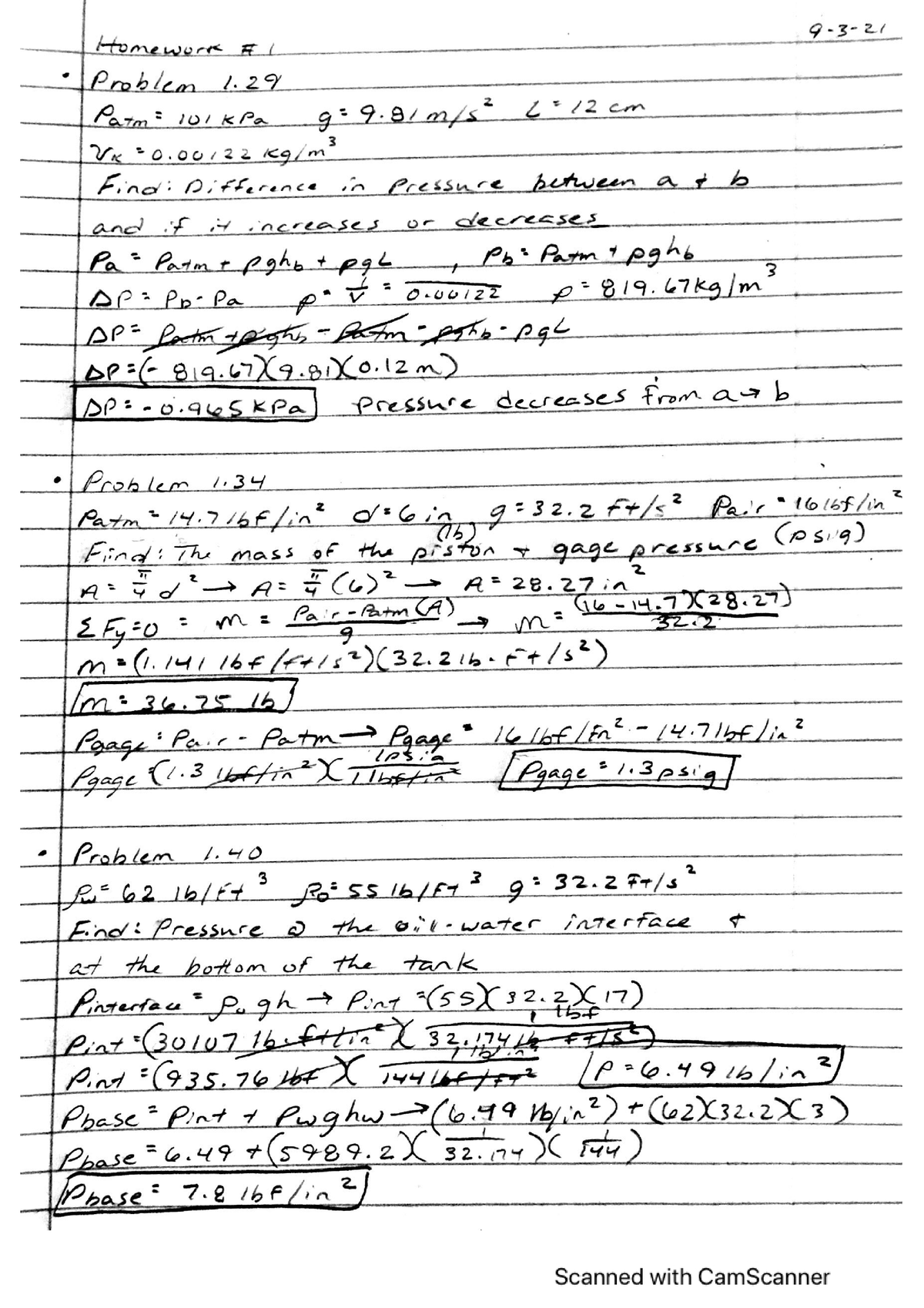 EG-270 Homework 1 - Thermodynamics Assignment #1 - EG 270 - Studocu