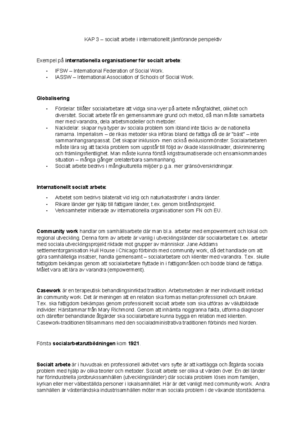 Socialt Arbete En Grundbok Kapitel 3 - KAP 3 – Socialt Arbete I ...