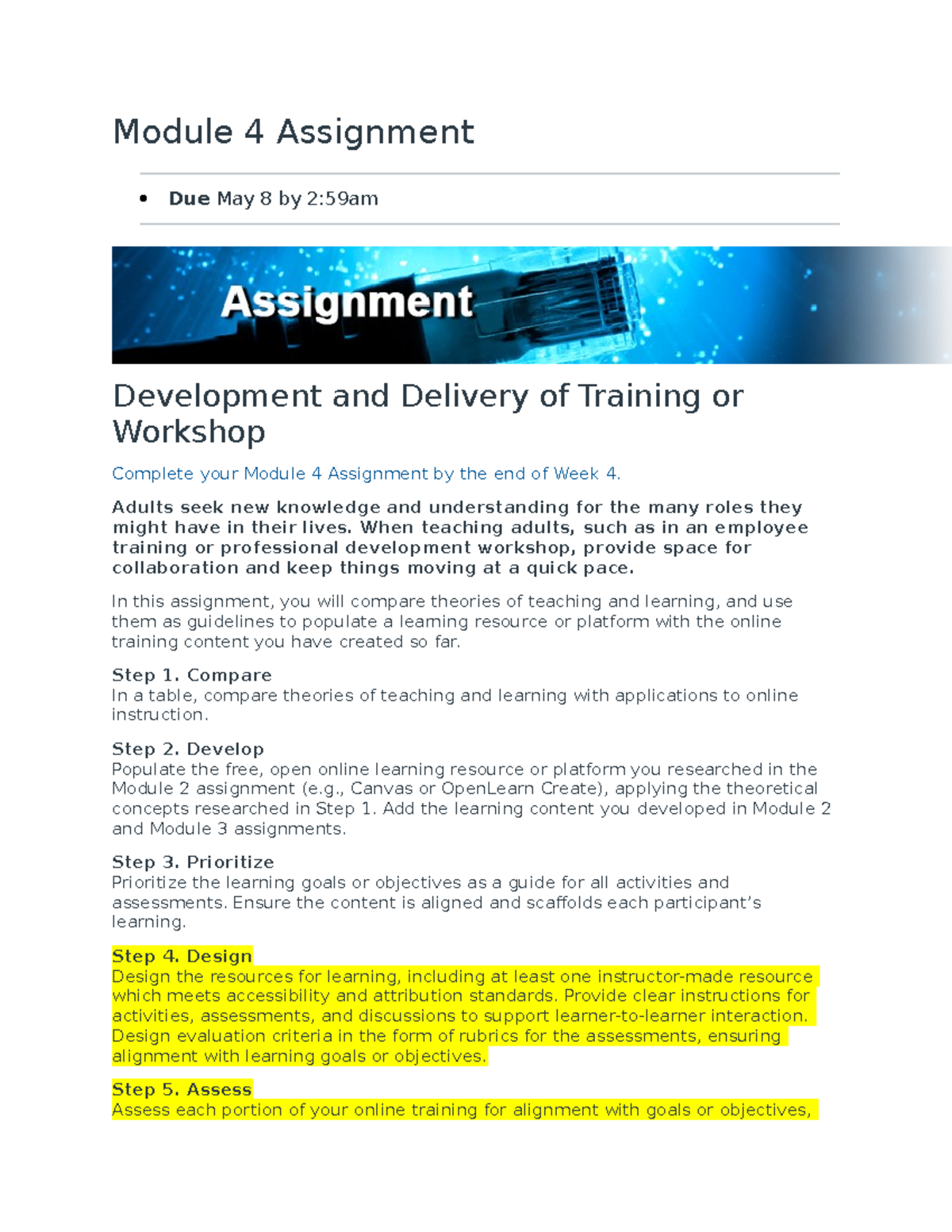 assignment module 4