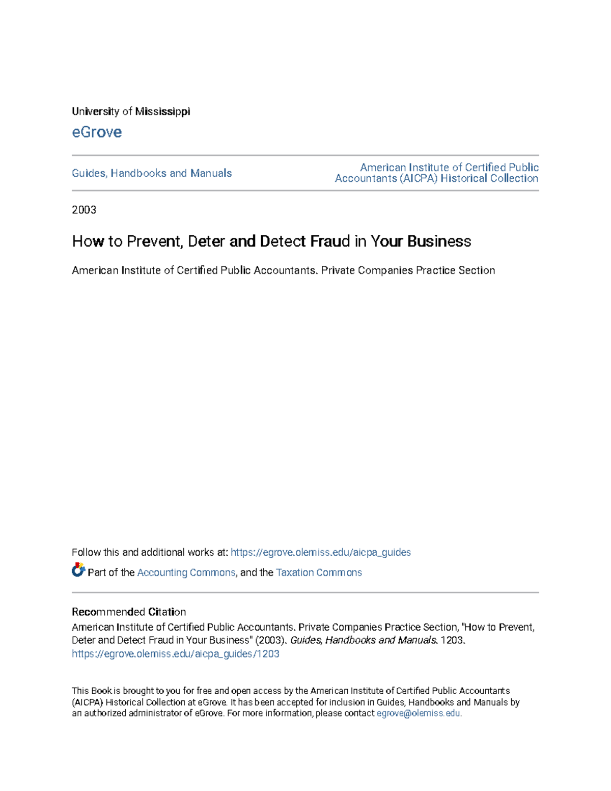 How to Prevent Deter and Detect Fraud in Your Business - Private ...