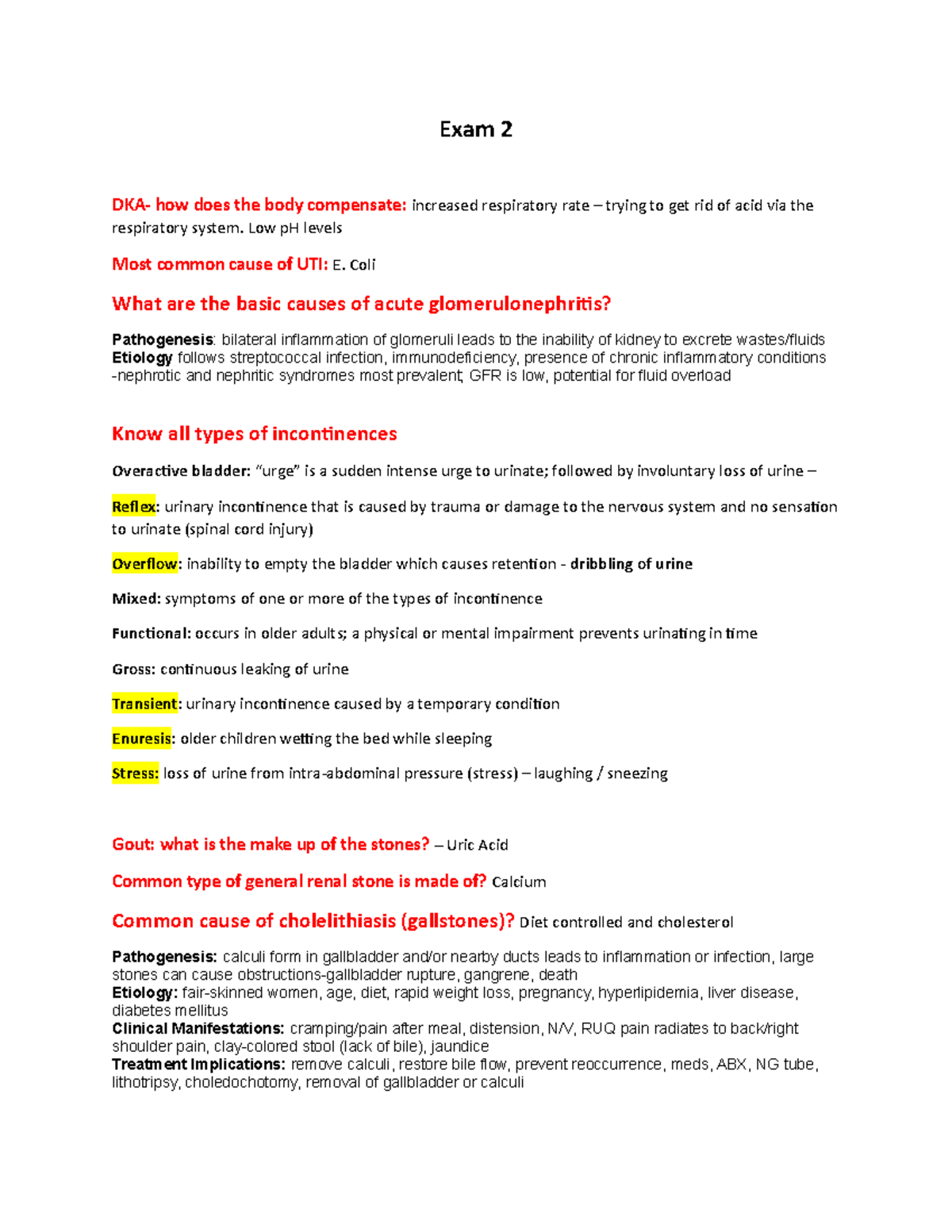 Quizlet Pathophysiology Exam 2 - g3y4wy3