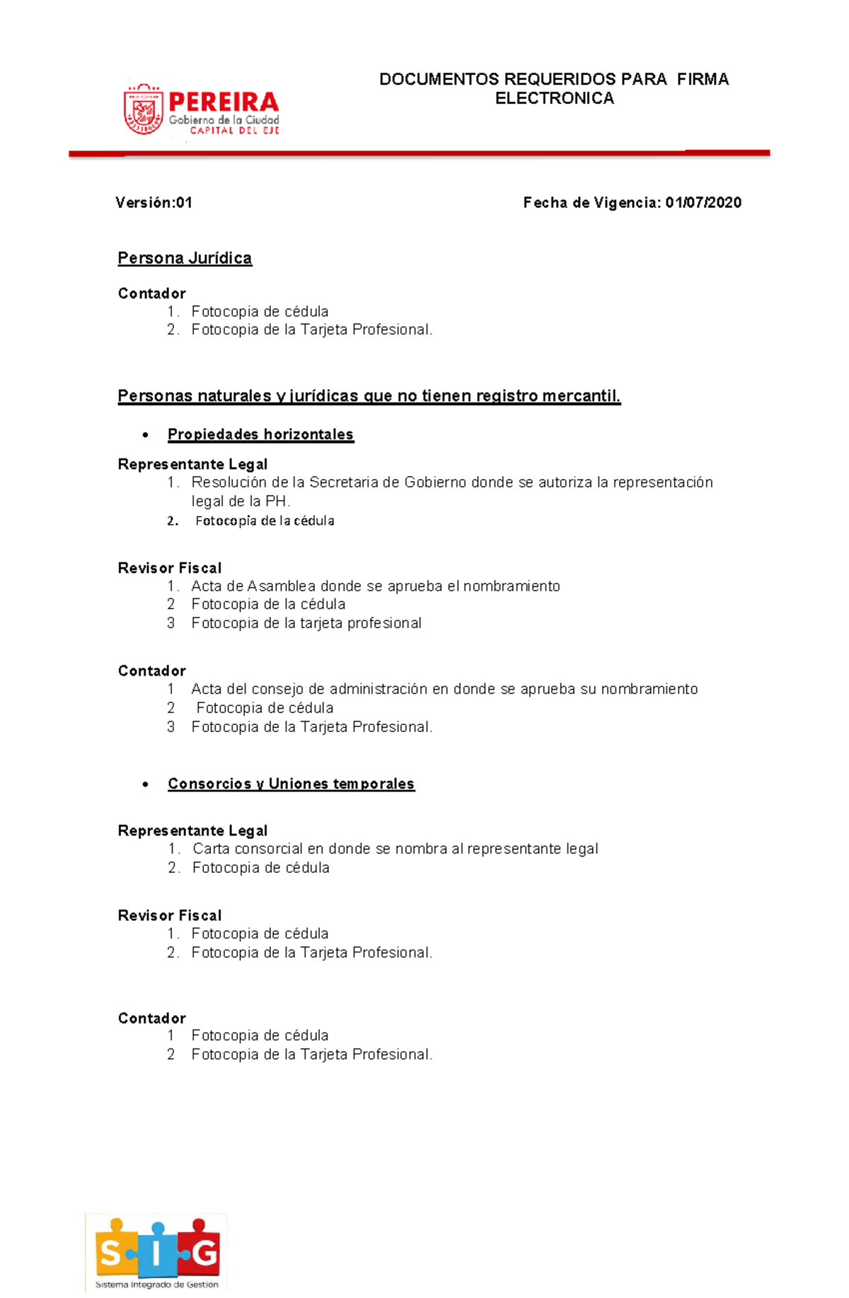 Anexos Habilitaci N Firma Electr Nica 231 - Versión: Fecha De Vigencia ...