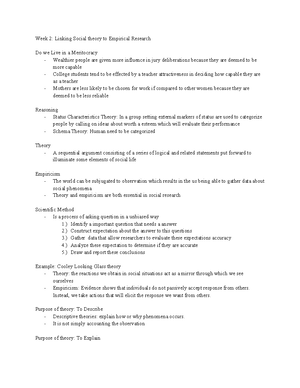 Week 3 Lecture - Notes - Conceptualization and Operationalization ...