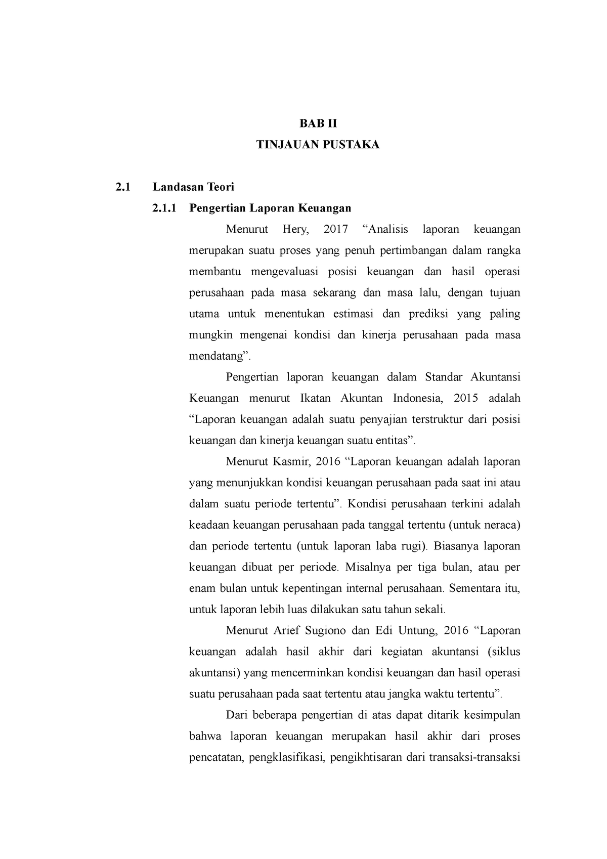 BAB 2 - BAB 2 - BAB II TINJAUAN PUSTAKA 2 Landasan Teori 2.1 Pengertian ...