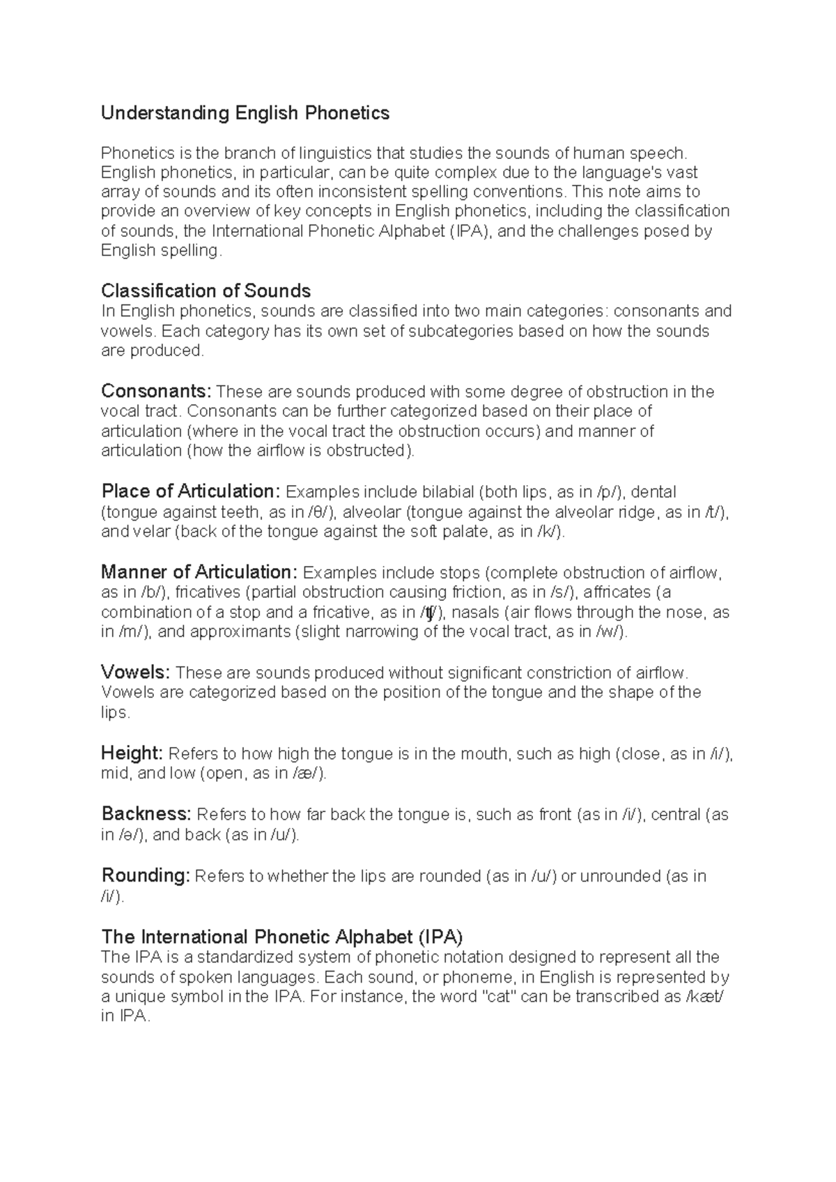 Understanding English Phonetics - Understanding English Phonetics ...