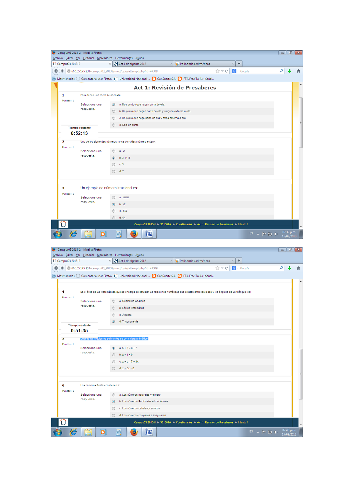 Act 1 Revisión De Presaberes - Algebra, Trigonometría Y Geometría ...