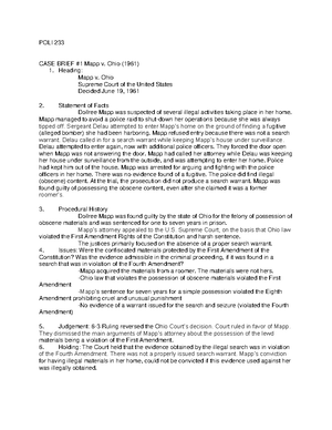 mapp v ohio holding