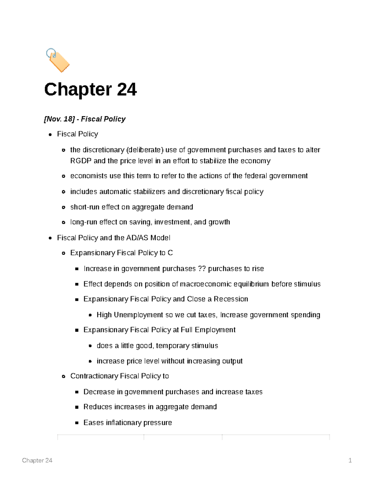 ECON 200 Chapter 24 Chapter 24 Nov 18 Fiscal Policy Fiscal   Thumb 1200 1553 