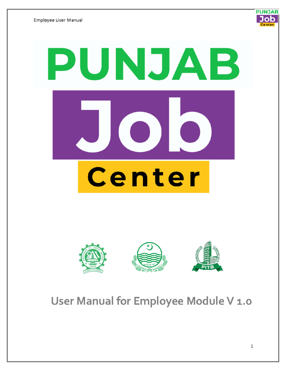 User Manual for Employee Module V 1 - User Manual for Employee Module V ...