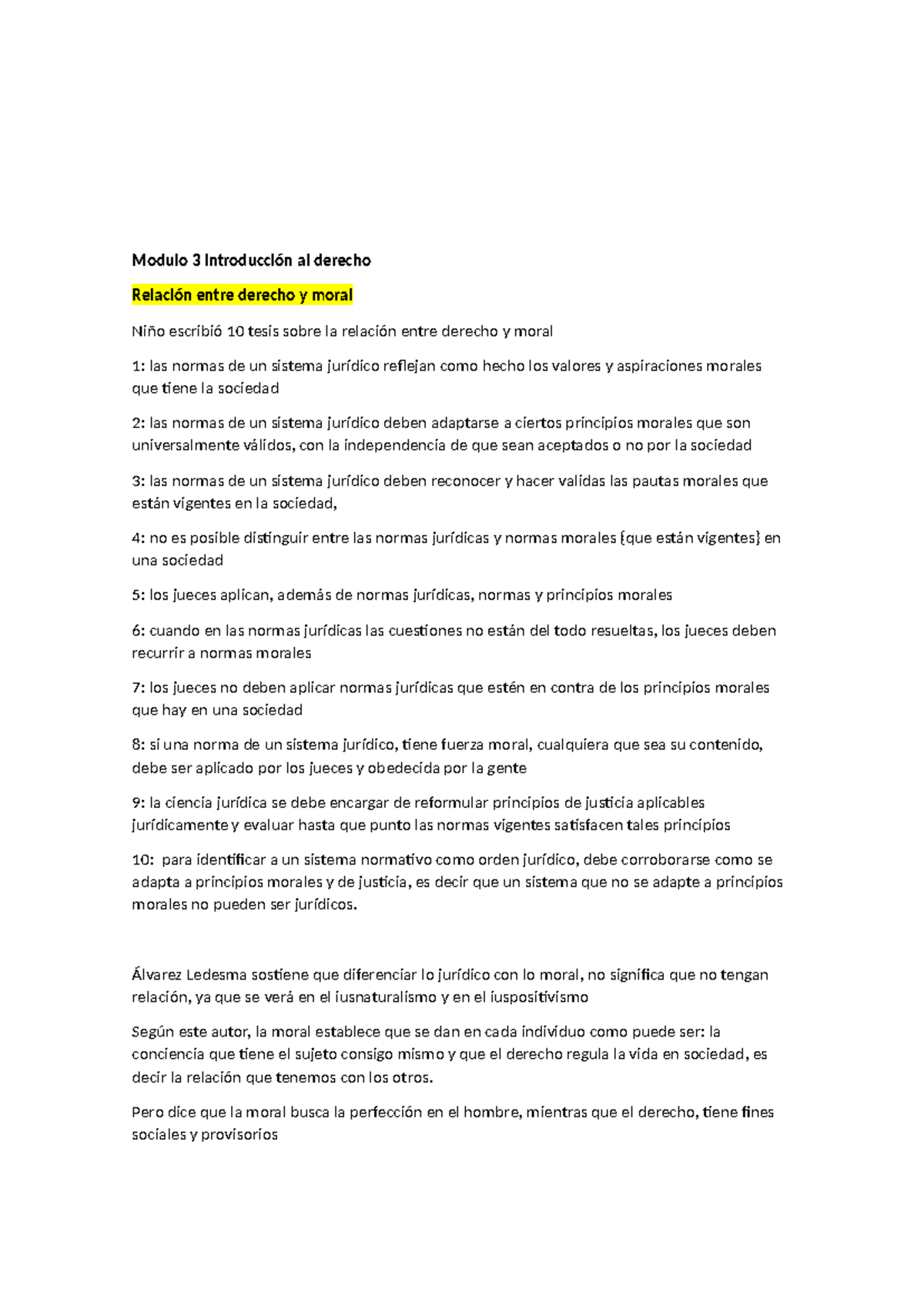 Modulo 3 Y 4 Int Al Derecho Modulo 3 Introducción Al Derecho Relación