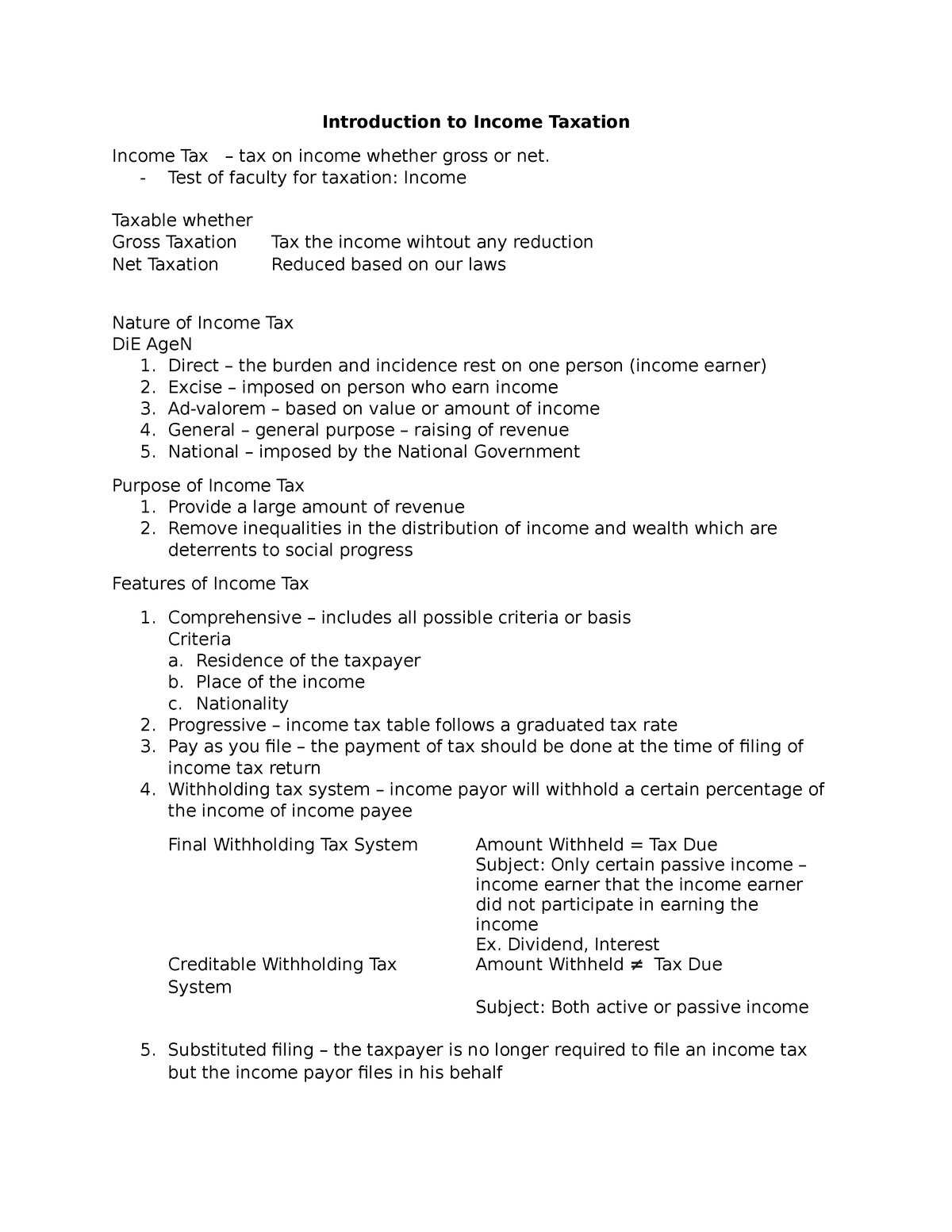 income-tax-and-review-with-jot-down-notes-introduction-to-income