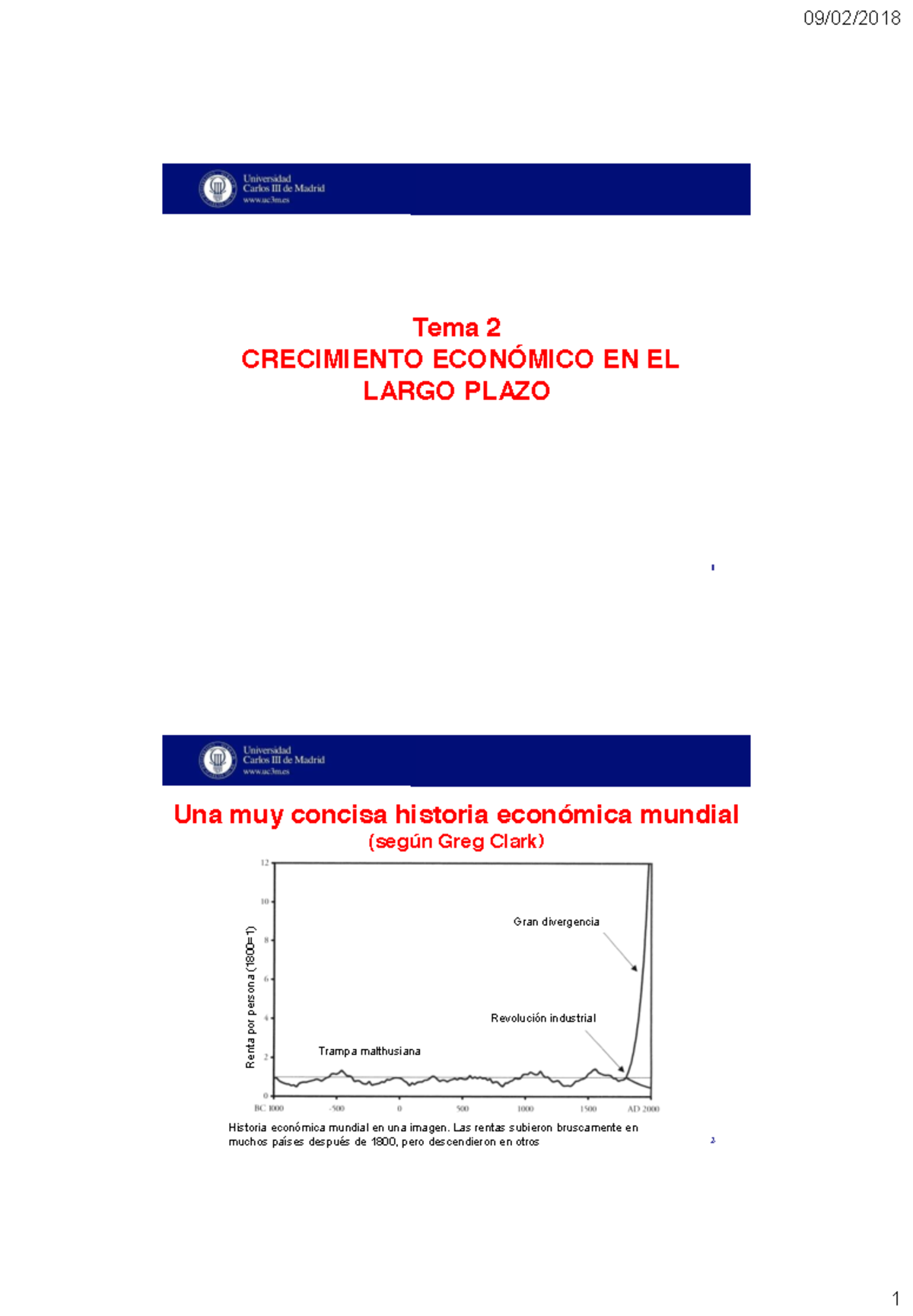 Tema 2 - Tema 2 Historia Económica - Tema 2 CRECIMIENTO ECONÓMICO EN EL ...