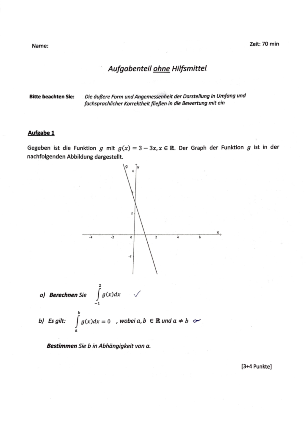 Mathe Lk Abitur Nrw Aufgaben Mit Lösungen Mathe LK Vorabiklausur - Gymnasium am Moltkeplatz 09. Leistungskurs
