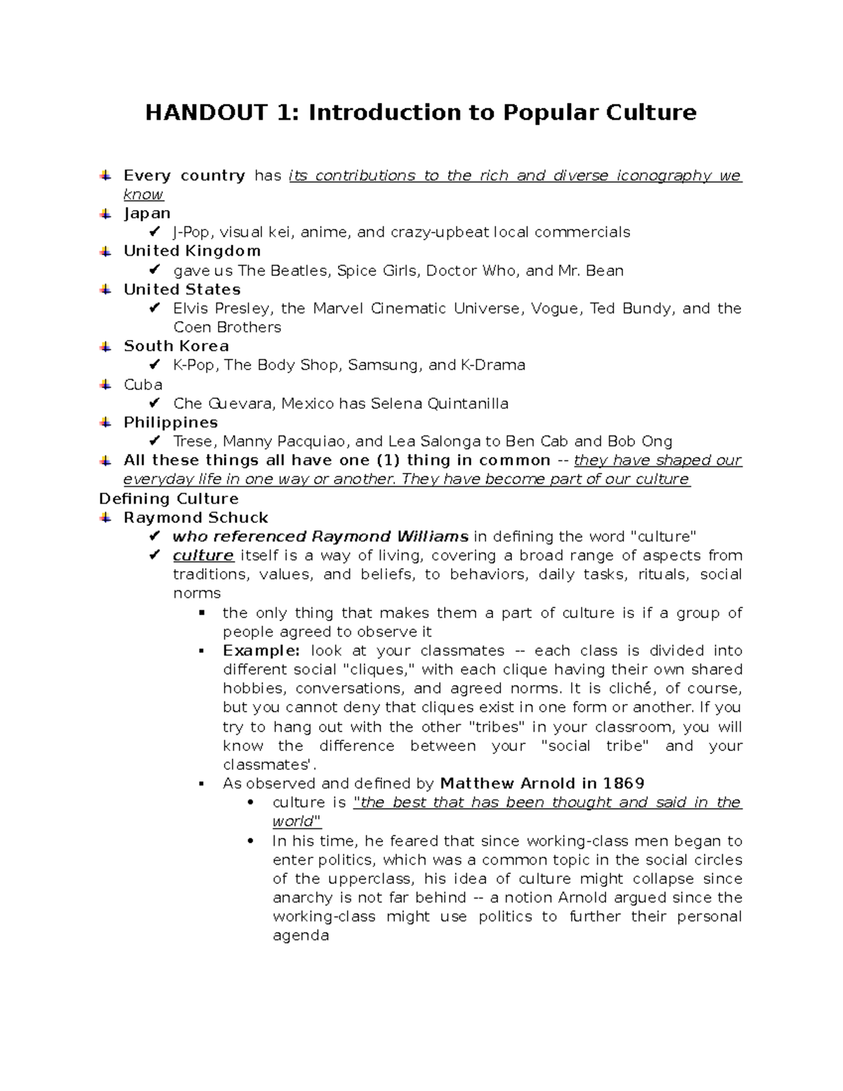 Reviewer Prelim - this is activity that given - HANDOUT 1: Introduction ...
